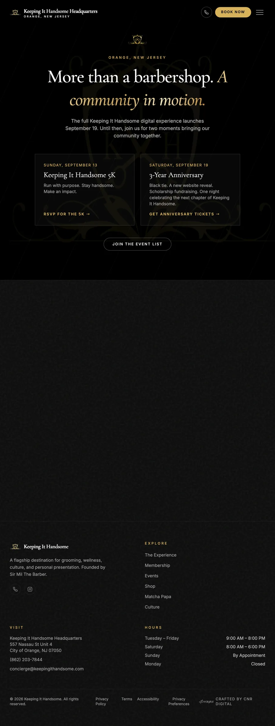 Keeping It Handsome website preview
